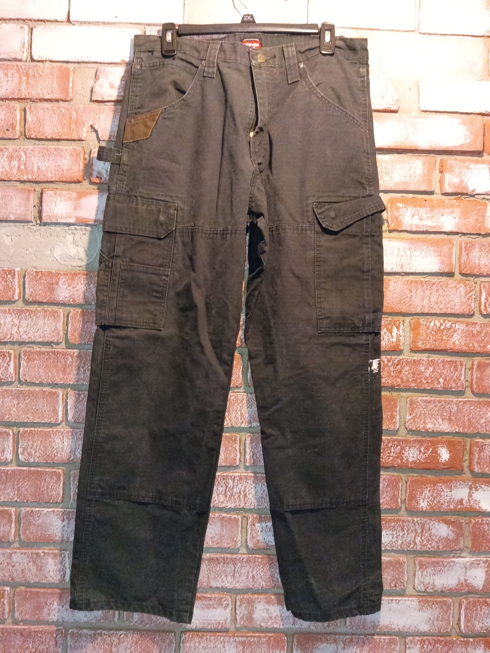 Black Cargo Work Pants - Wrangler